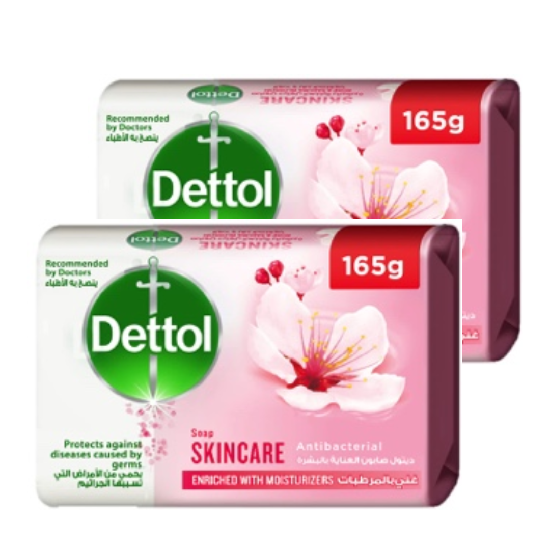 ديتول صابون عنايه بالبشره 165 جرام*48