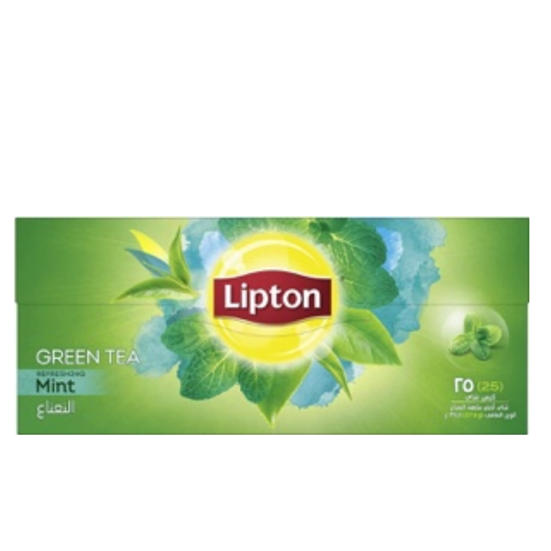 ليبتون 25 فتله اخضر نعناع*48