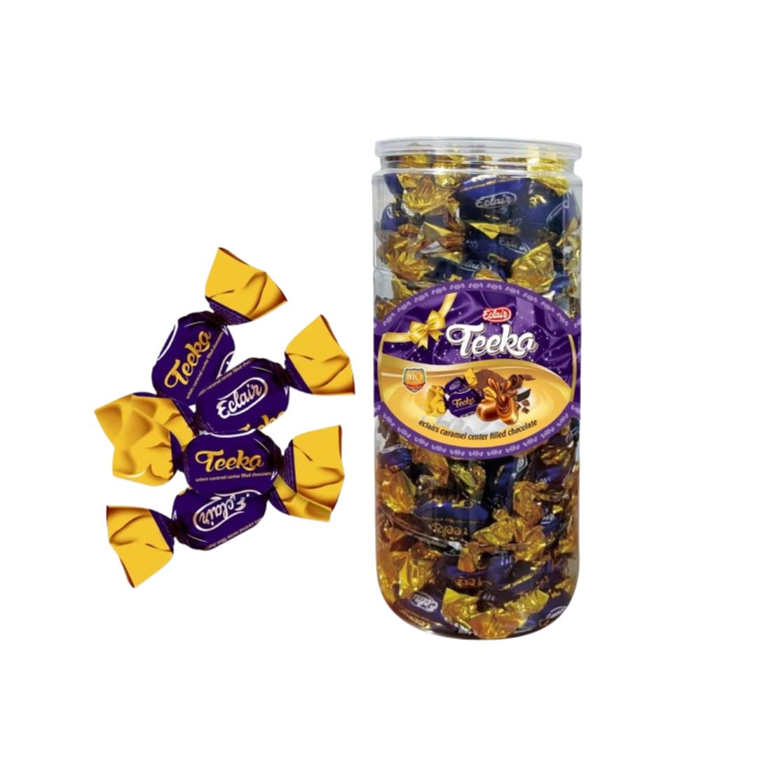 تيكا توفى اكلير اطعم برطمان 95قطعه*6