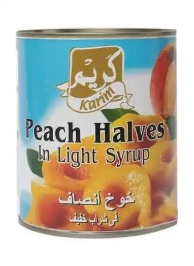 كريم خوخ انصاف صفيح 820جرام*12علبه