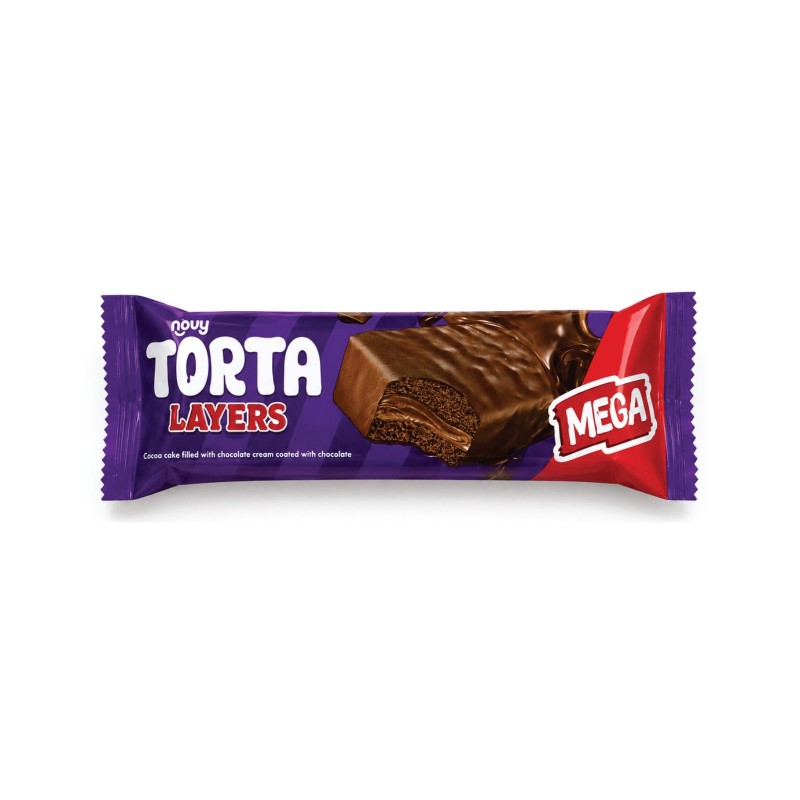 ميجا تورتا لايرز 10ج شيكولاته 6ق*12